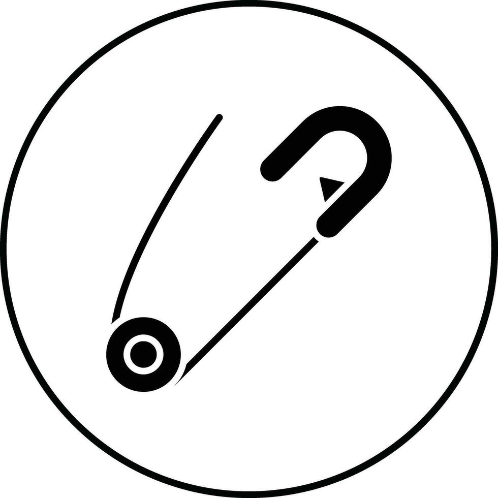 Safety Pin Vector Icon