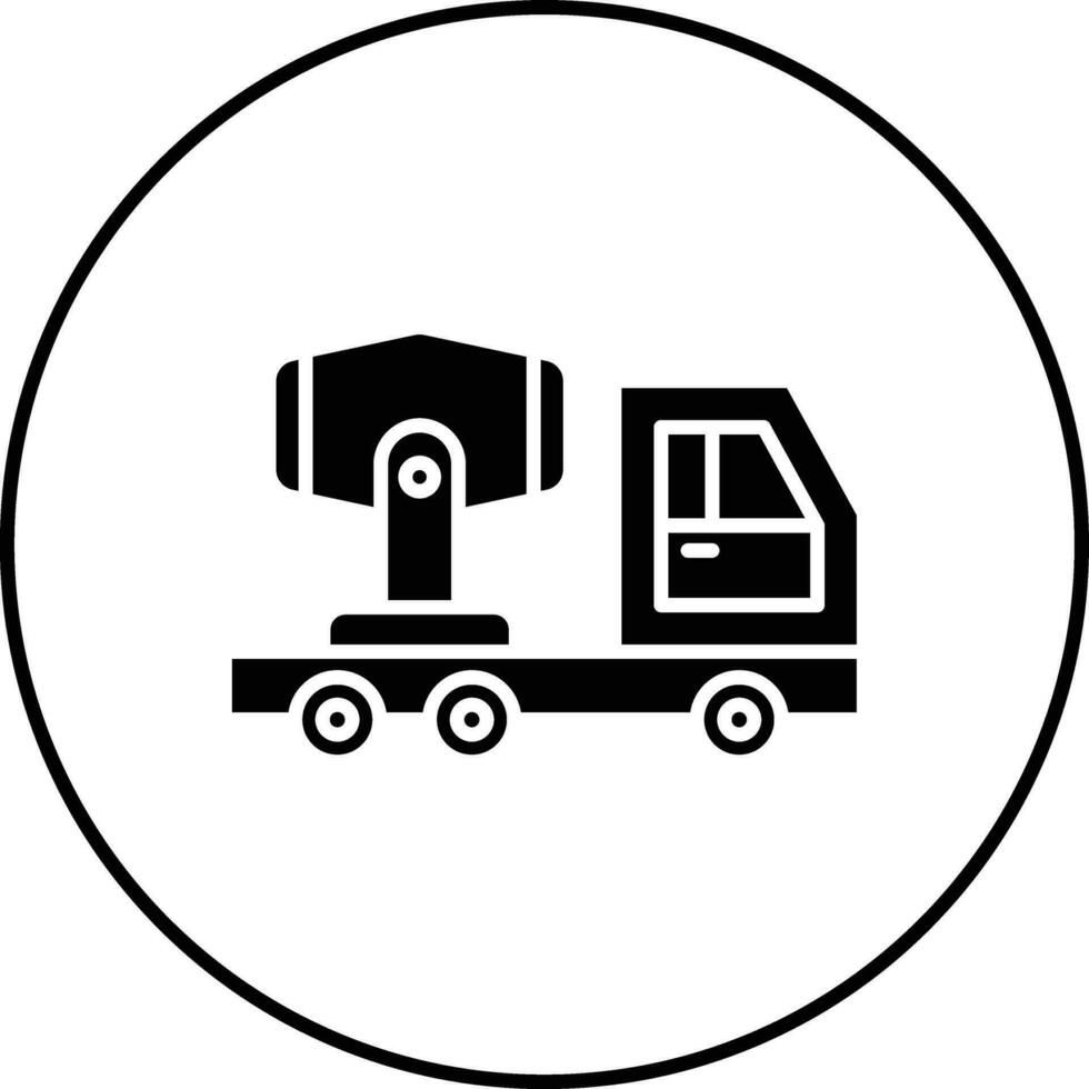 Conscrete Mixer Truck Vector Icon