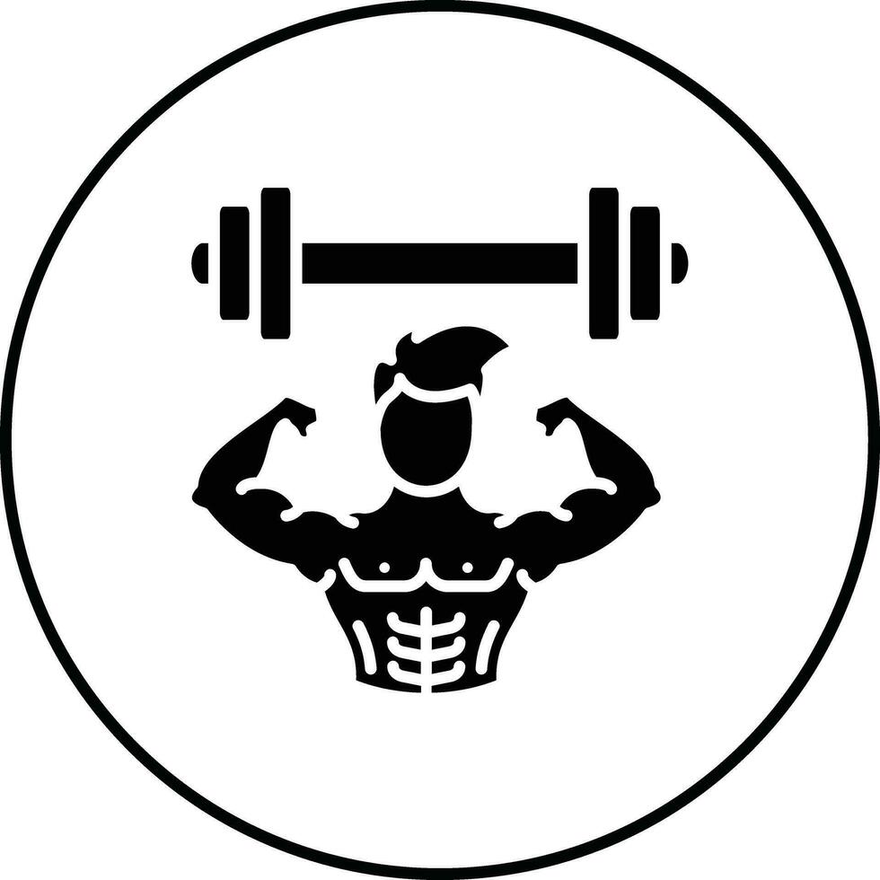 Weightlifter Vector Icon