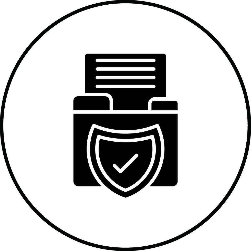 Secured Backup Vector Icon