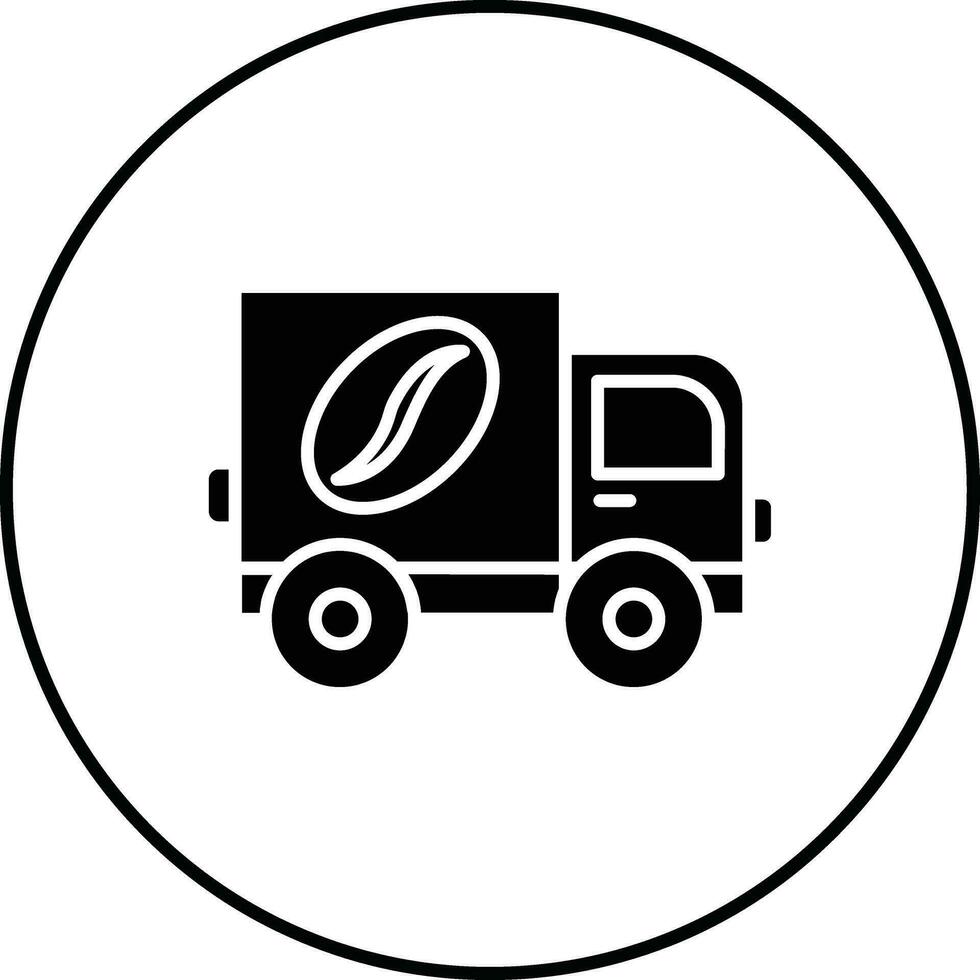 café camión vector icono