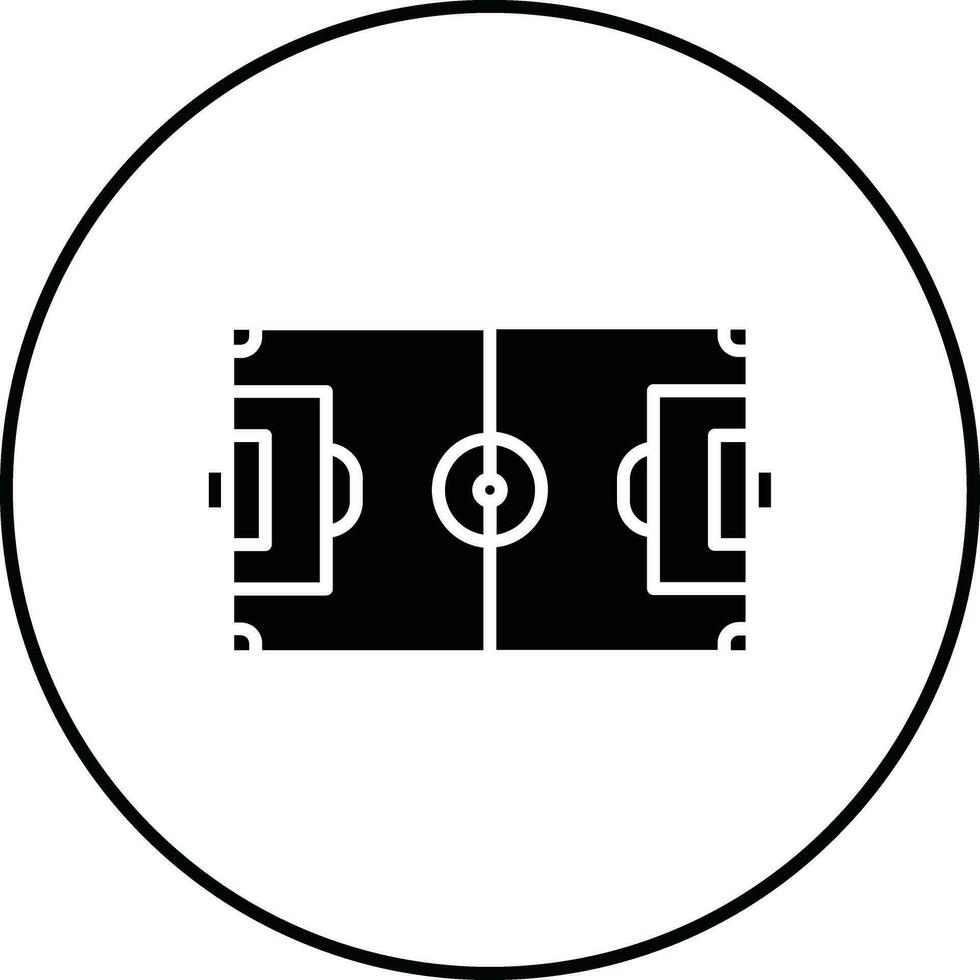 icono de vector de campo de fútbol