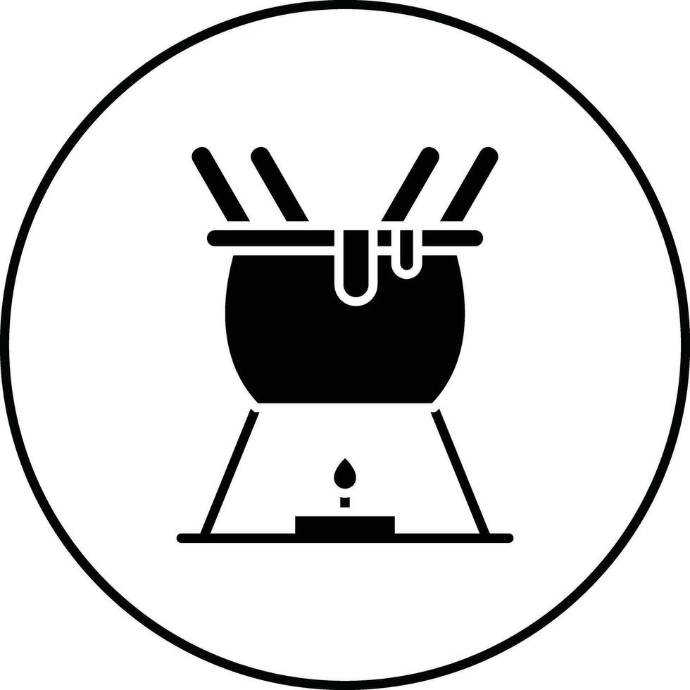 fondue vector icono