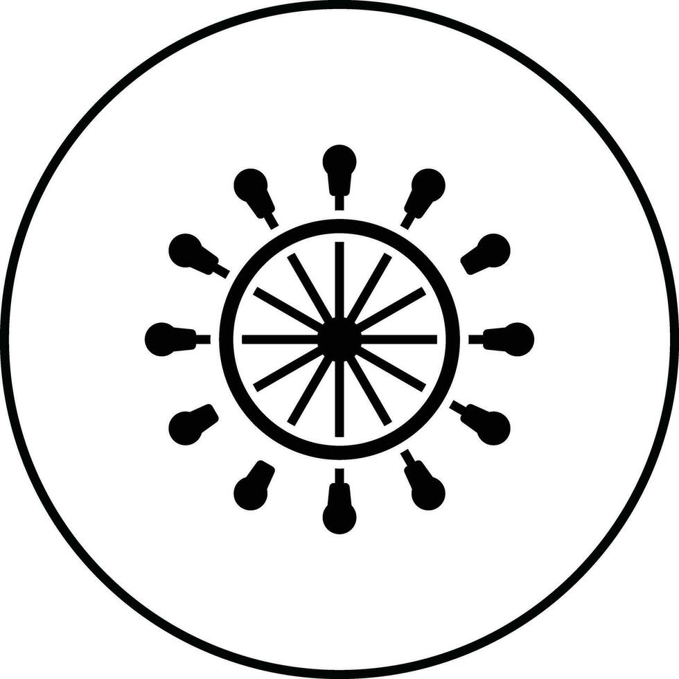 Nautical Wheel Vector Icon