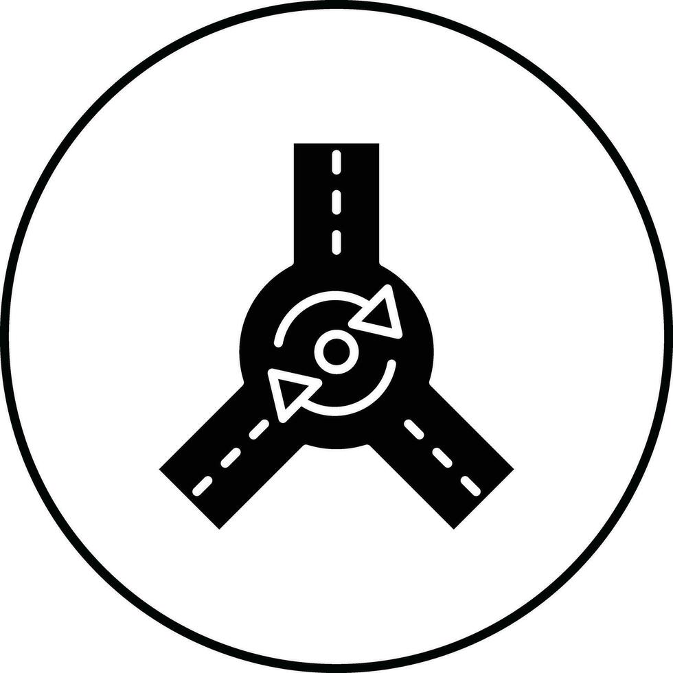 Roundabout Vector Icon