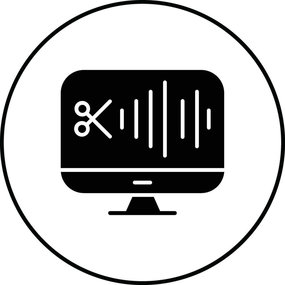 Audio Editing Vector Icon
