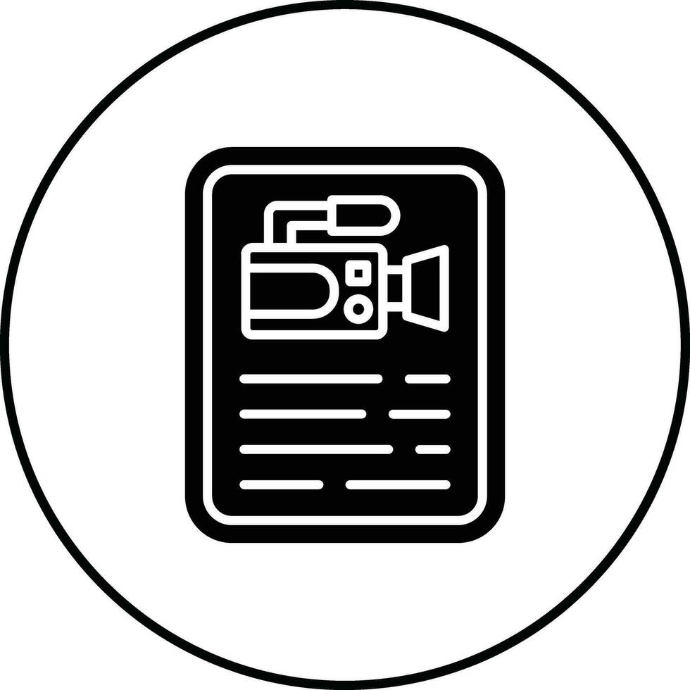 Movie Poster Vector Icon
