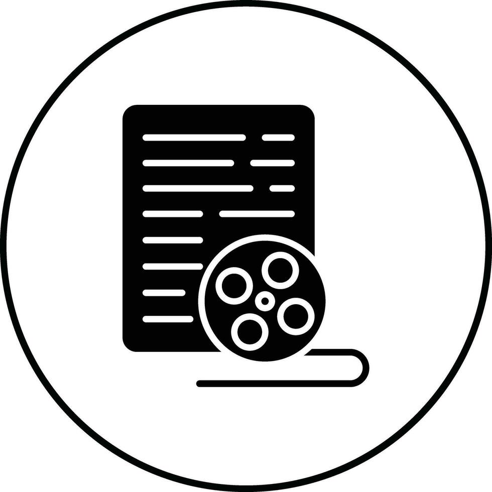 Screenwriting Vector Icon