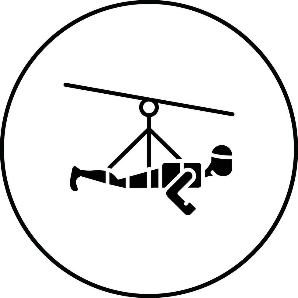 Zipline Vector Icon