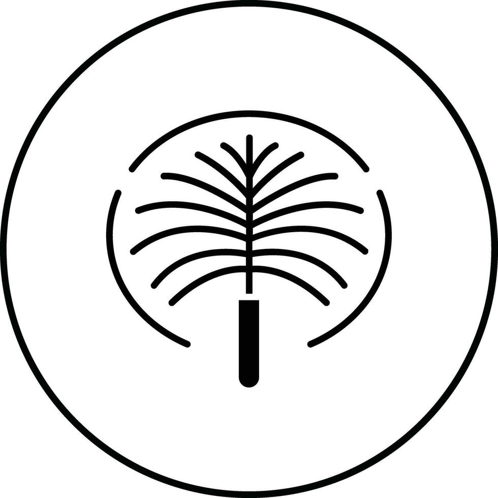 Palm Jumeirah Vector Icon