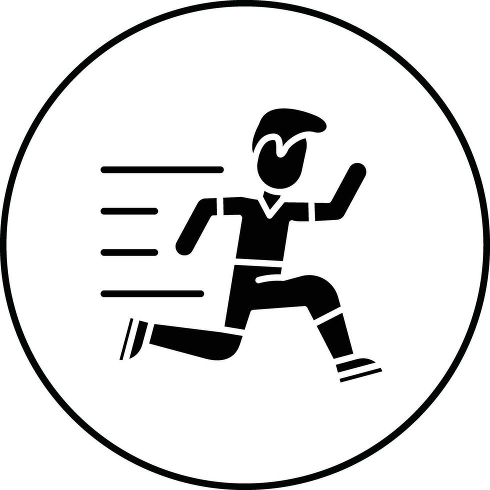 corriendo persona vector icono