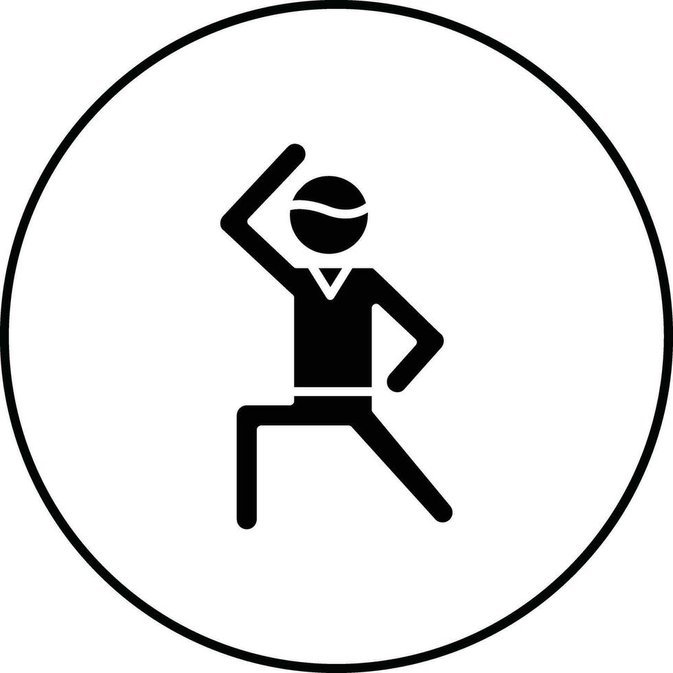 Aerobics Stand Vector Icon