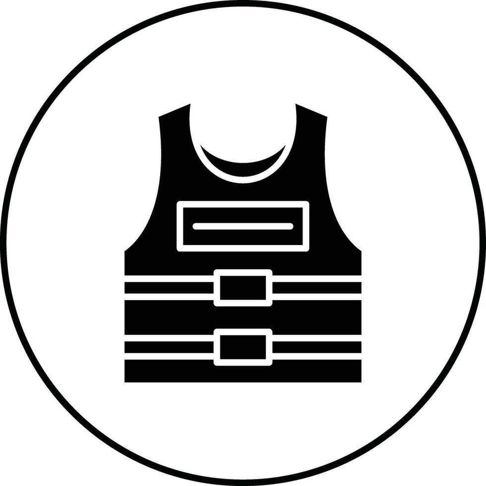 Bullet Proof Vest Vector Icon