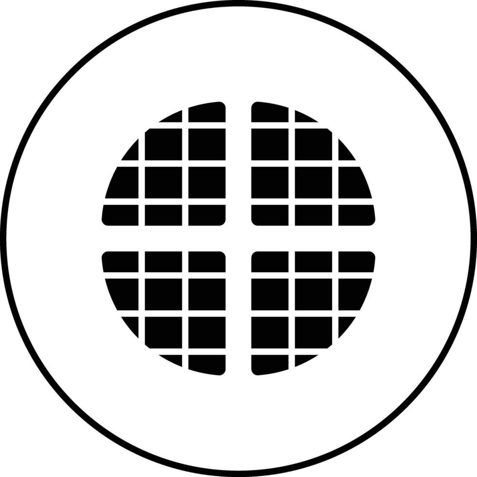 Waffle Vector Icon
