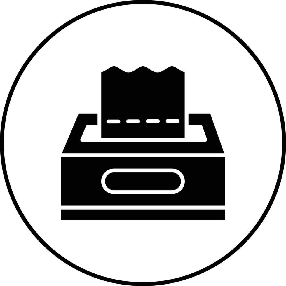 Tissue Box Vector Icon