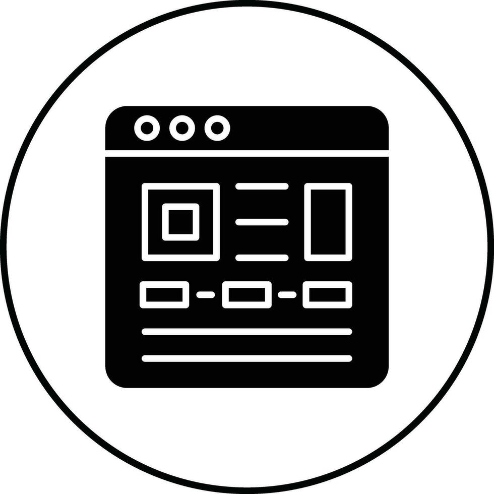 Page Layout Vector Icon