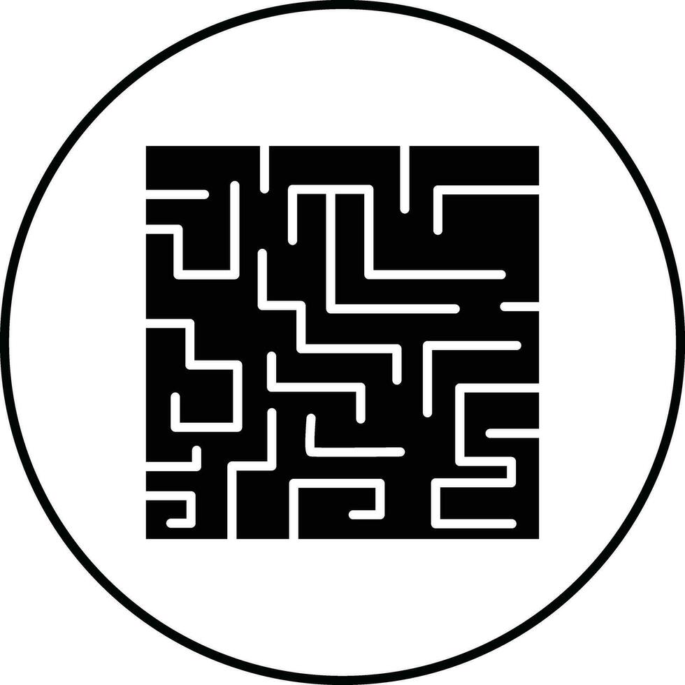 Maze Challenge Vector Icon