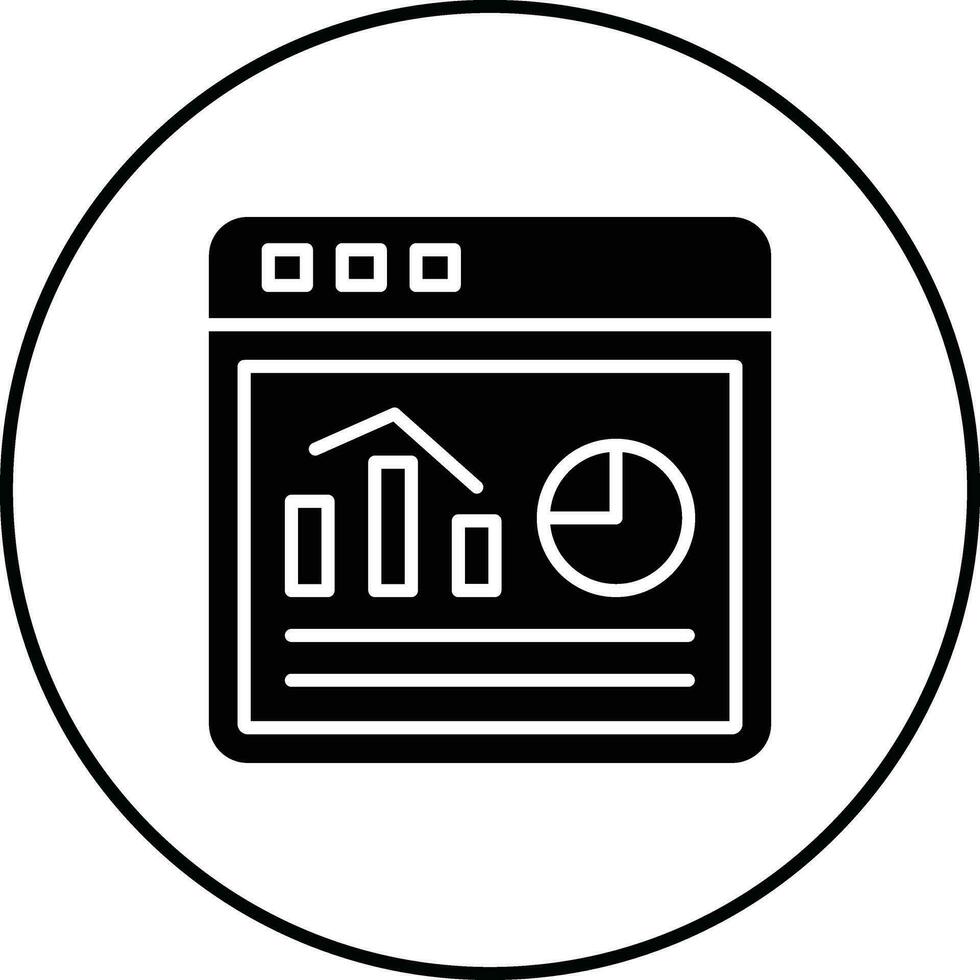 Website Statistics Vector Icon