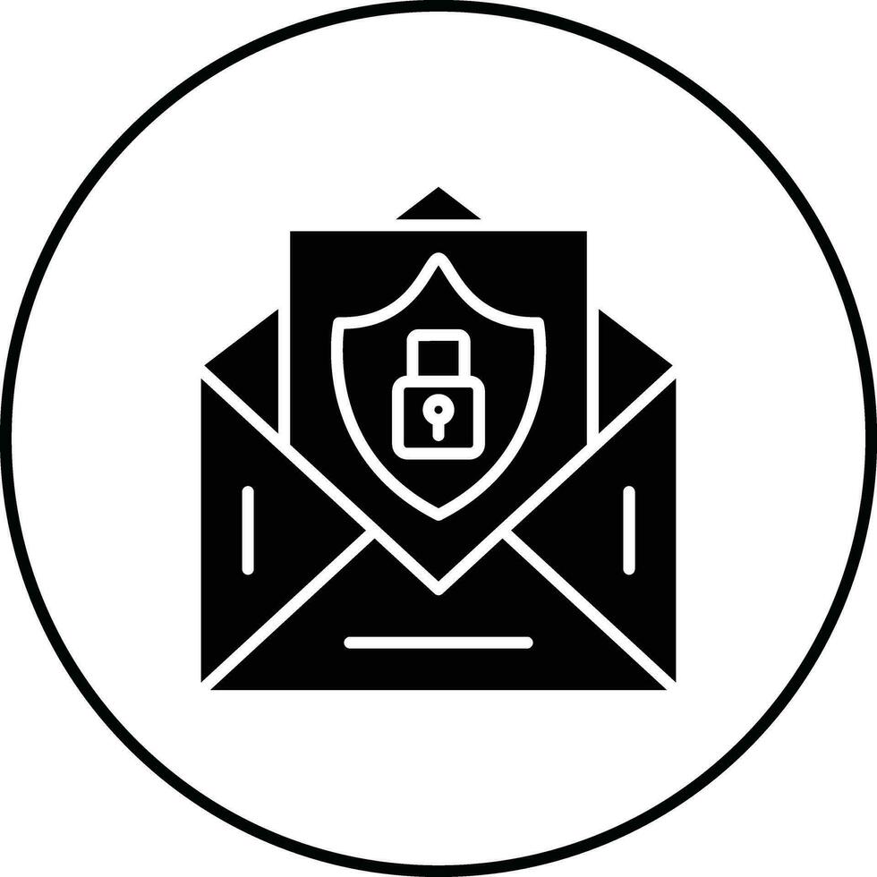 Email Security Vector Icon