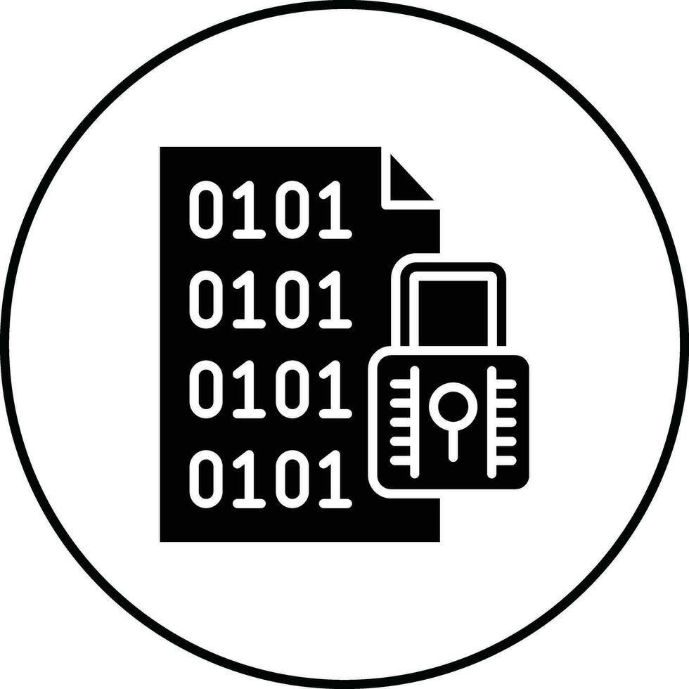 File Encryption Vector Icon