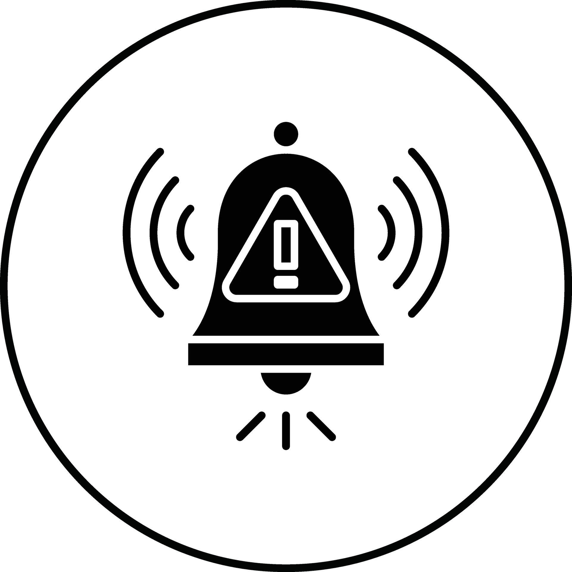 Warning Alarm Vector Icon 31561756 Vector Art at Vecteezy