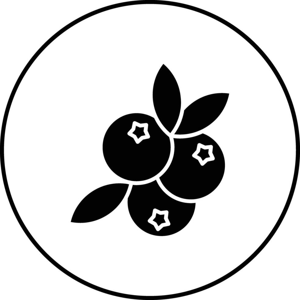 Blueberry Vector Icon