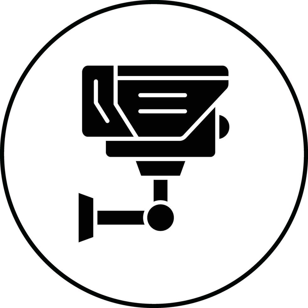 icono de vector de cámara cctv