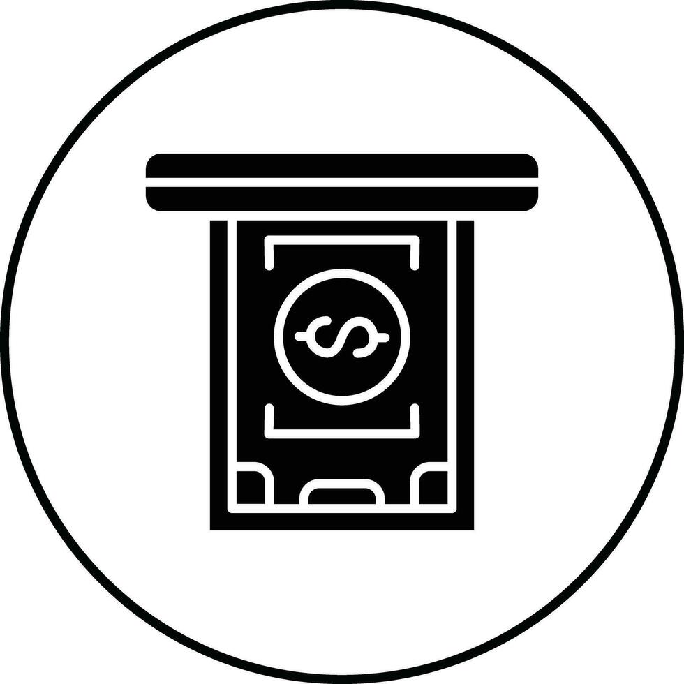 Cash Withdrawal Vector Icon