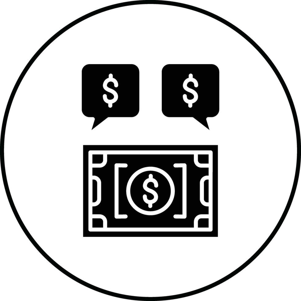 Money Discussion Vector Icon