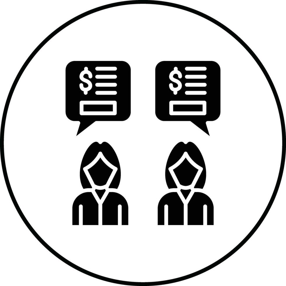 Budget Discussion Vector Icon