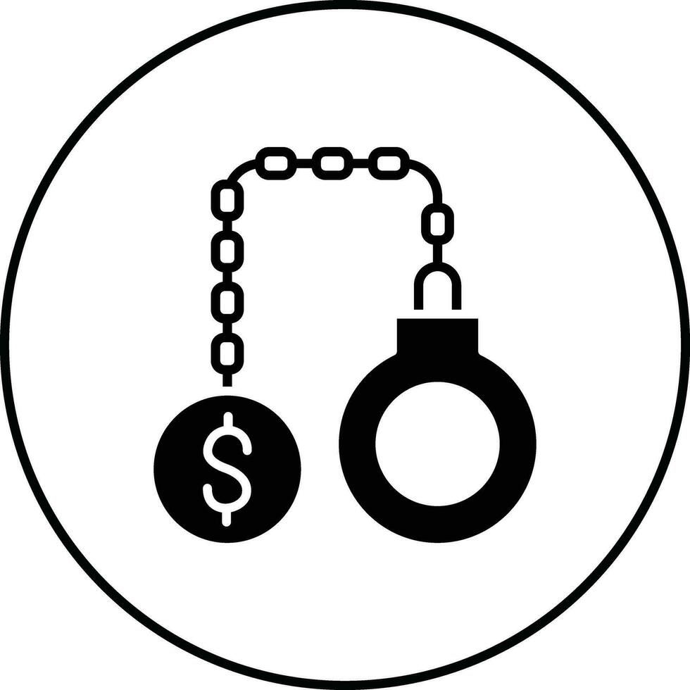 Money Debt Vector Icon
