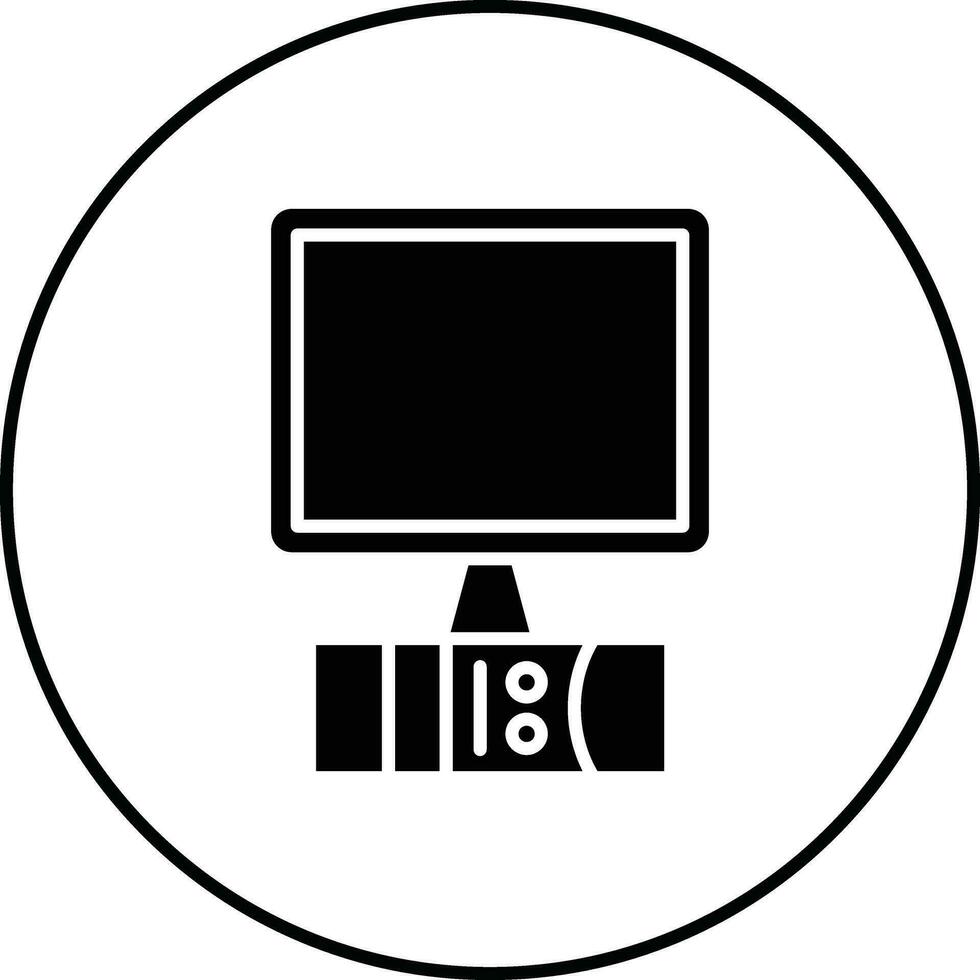 icono de vector de computadora