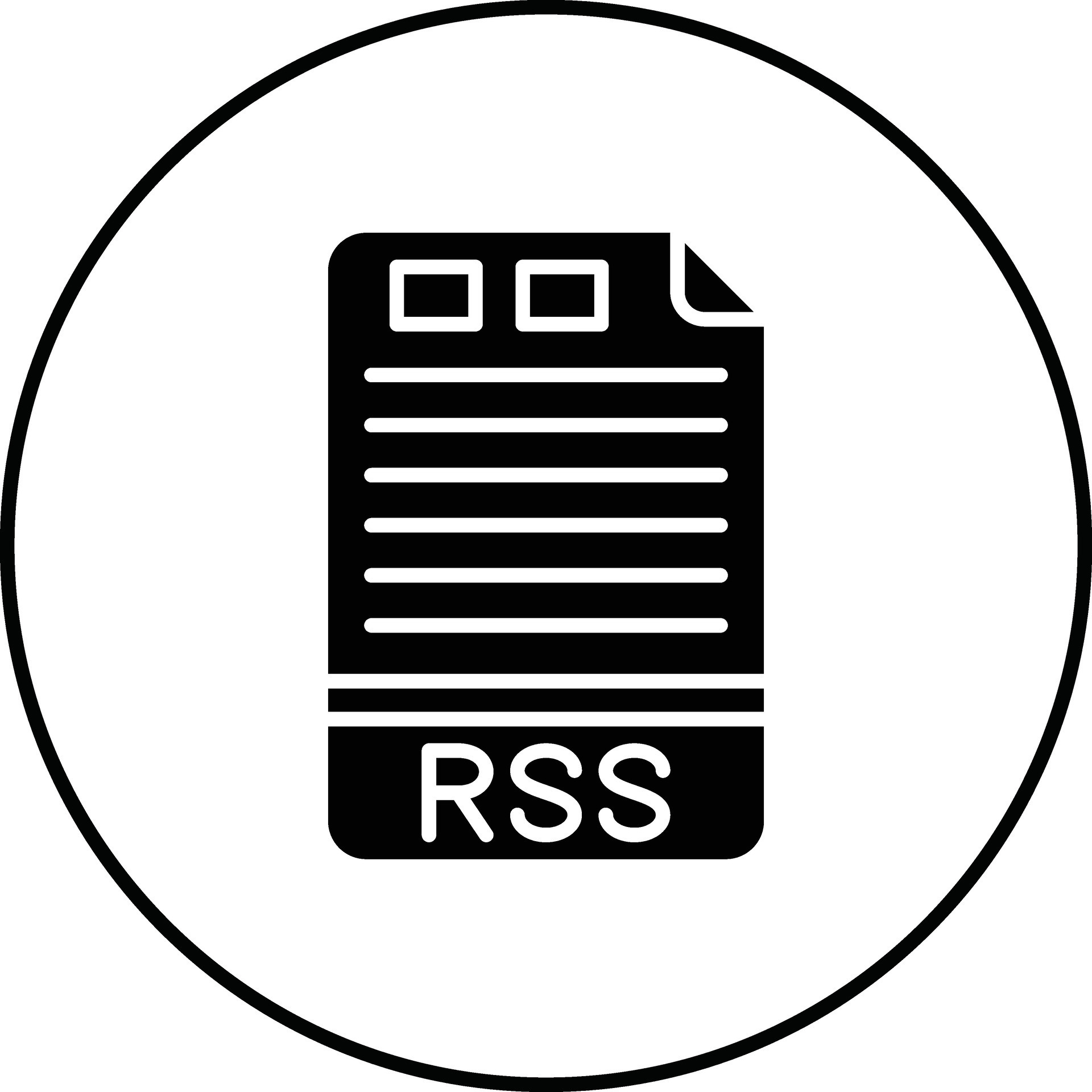 Rss Vector Icon 31562238 Vector Art At Vecteezy Rss Vector Icon 31562238 Vector Art At Vecteezy