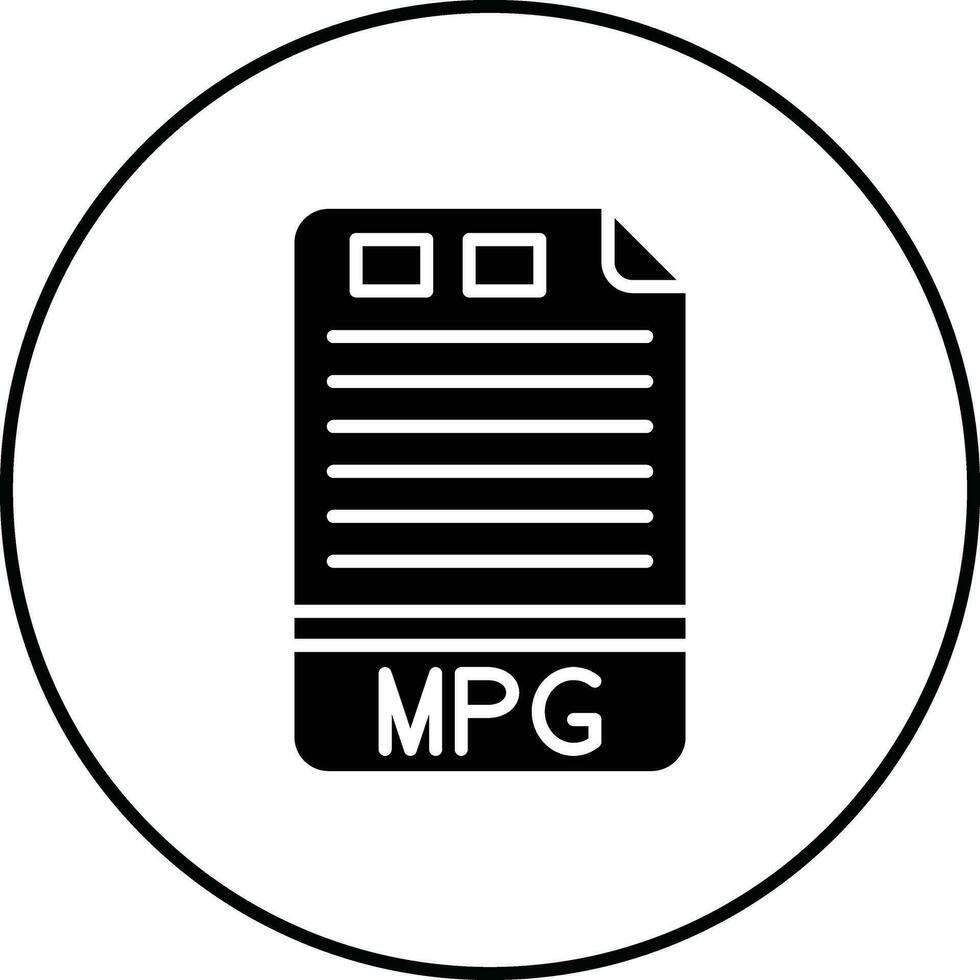 MPG Vector Icon