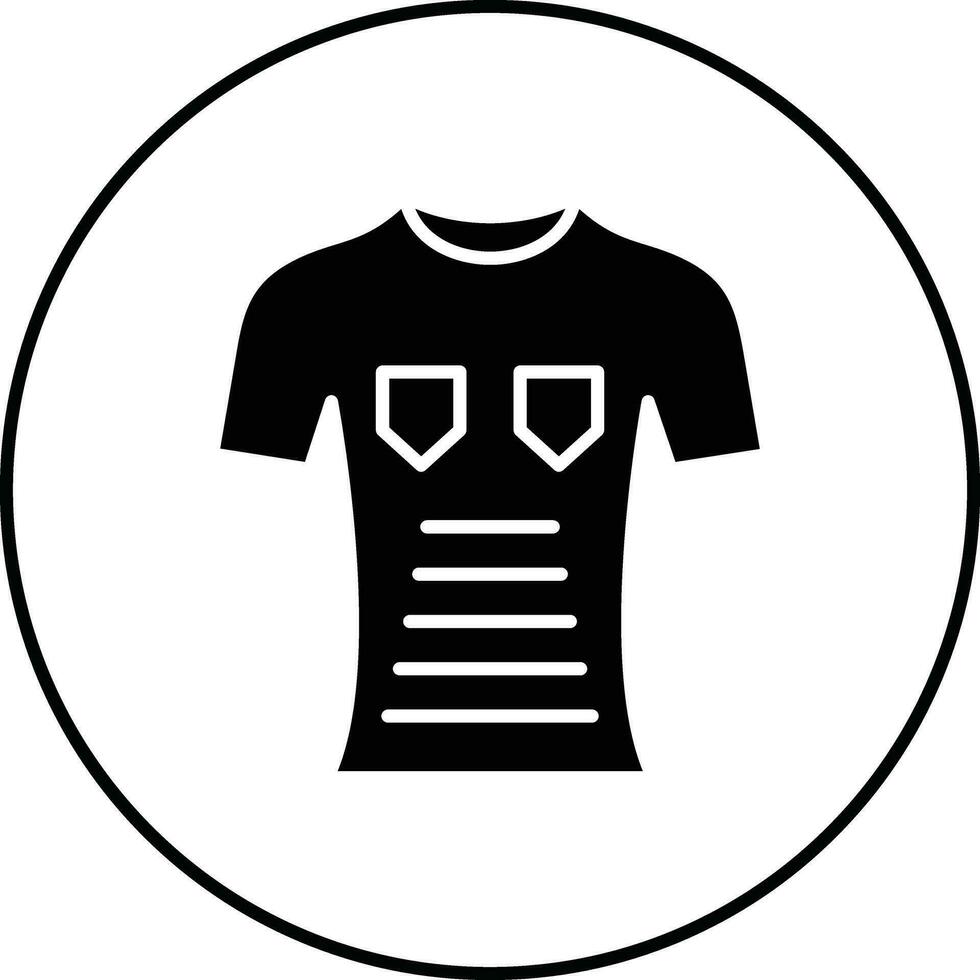 icono de vector de camiseta