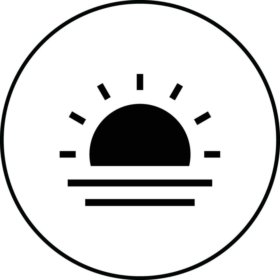 Sunset Vector Icon