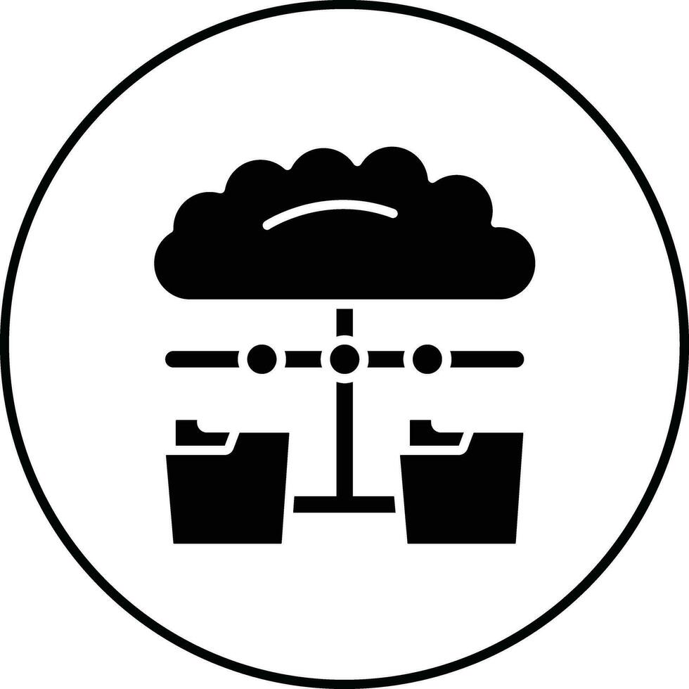 Distributed Data Vector Icon