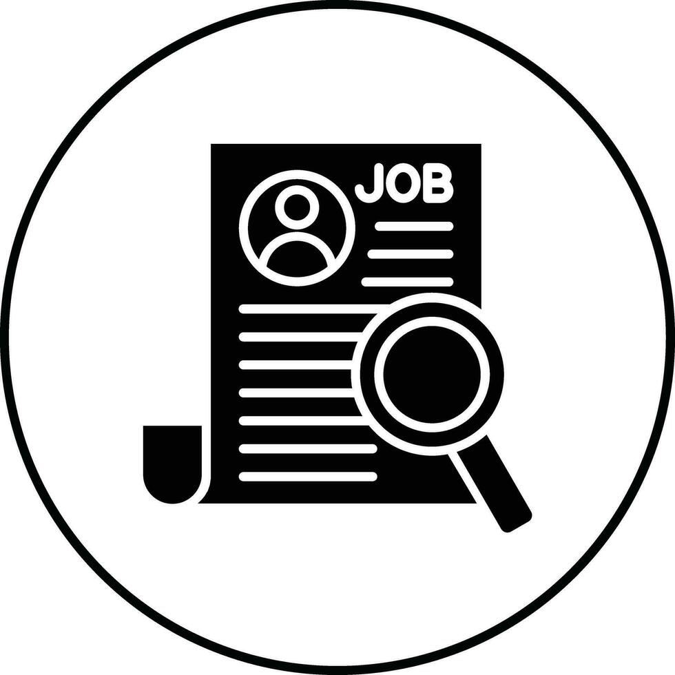 Job search Vector Icon