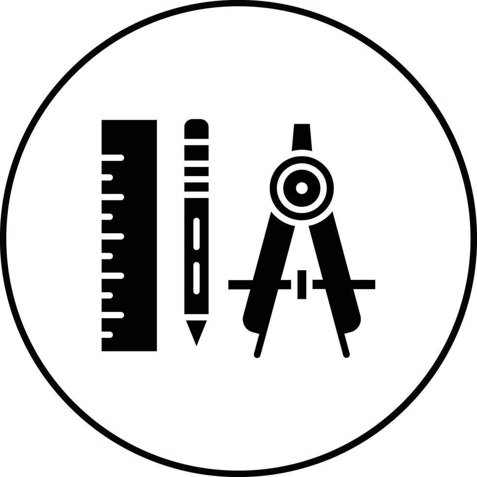 icono de vector de herramientas de geometría