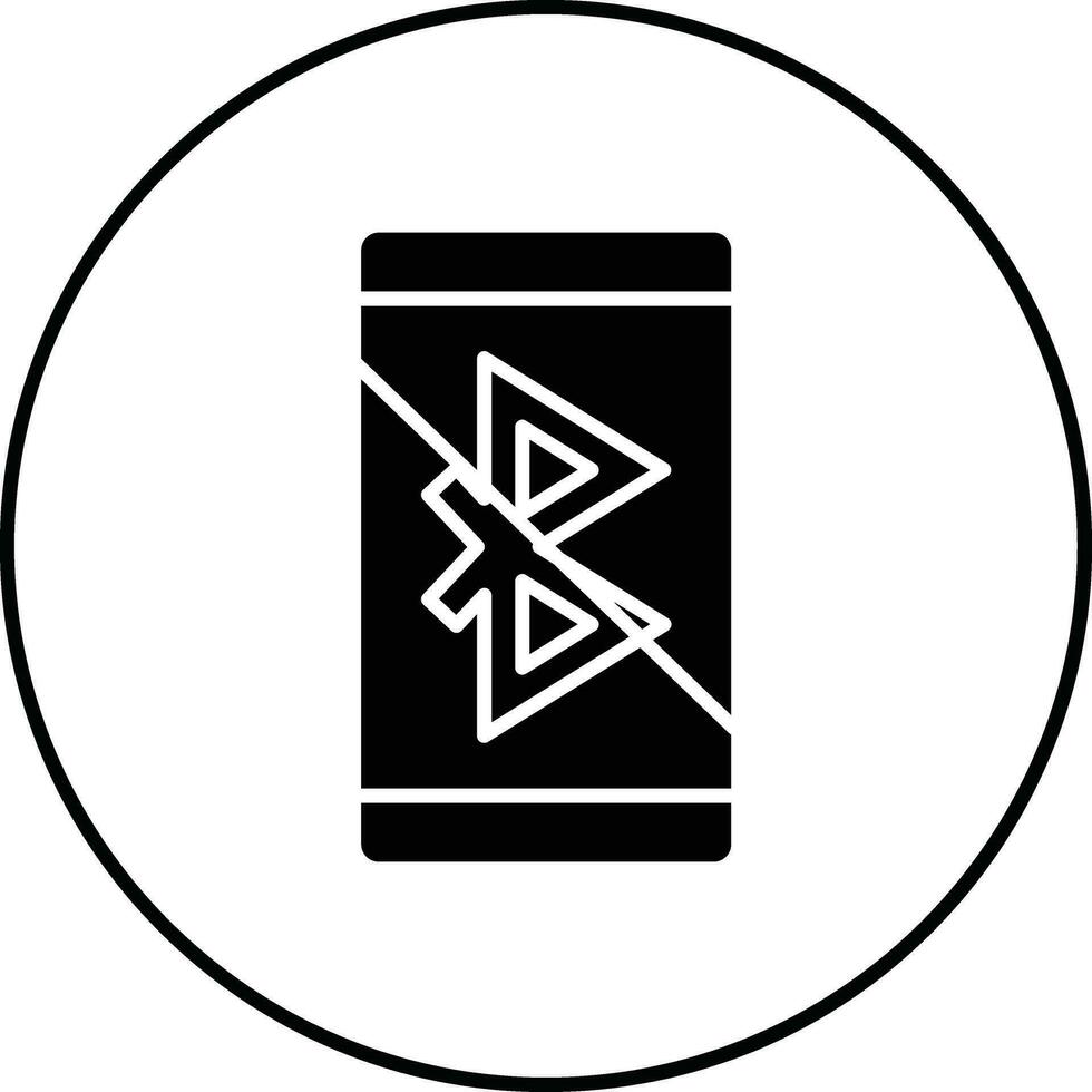 Bluetooth Disabled Vector Icon