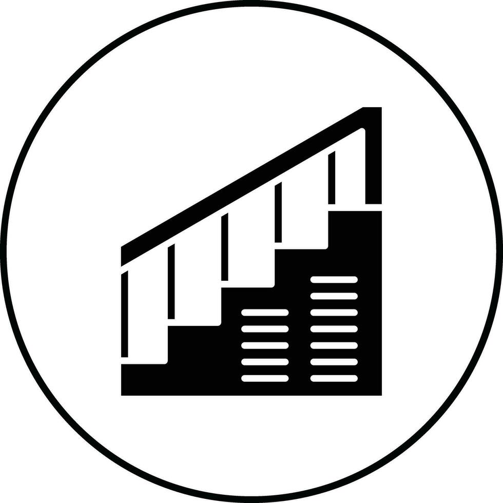 escalera vector icono