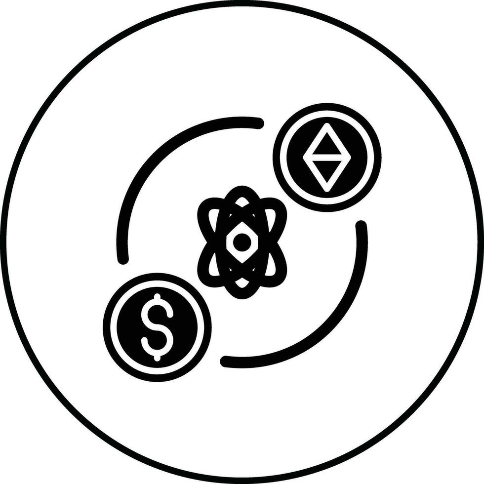 Atomic Swap Vector Icon