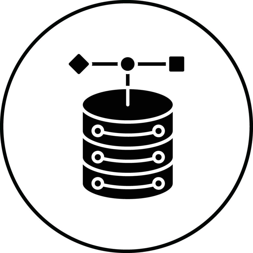 Object Database Vector Icon