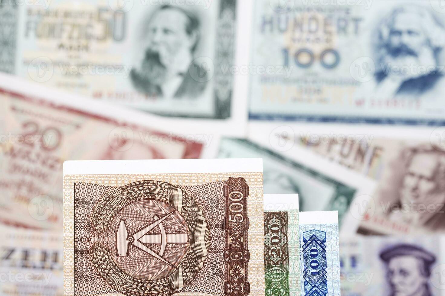 East German money a business background photo