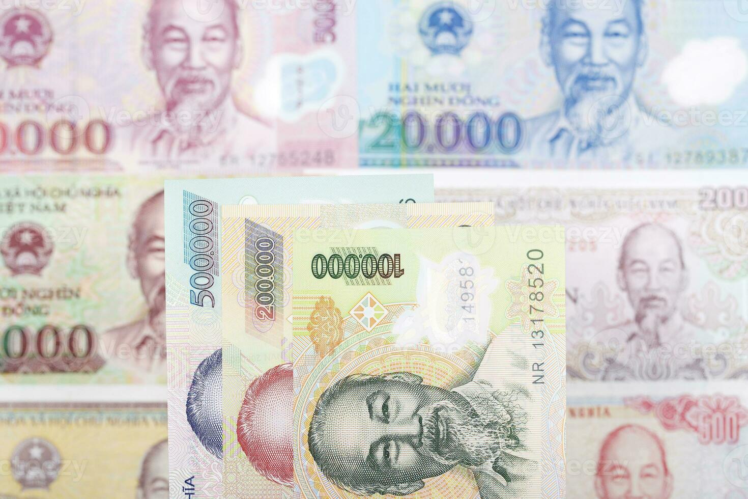 Vietnamese money a business background photo