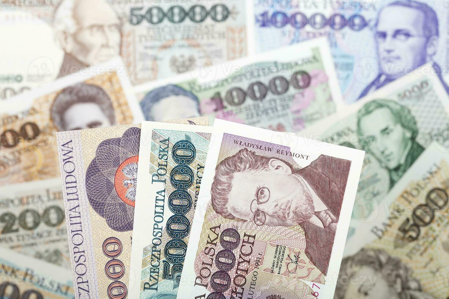 Old Polish money a business background photo