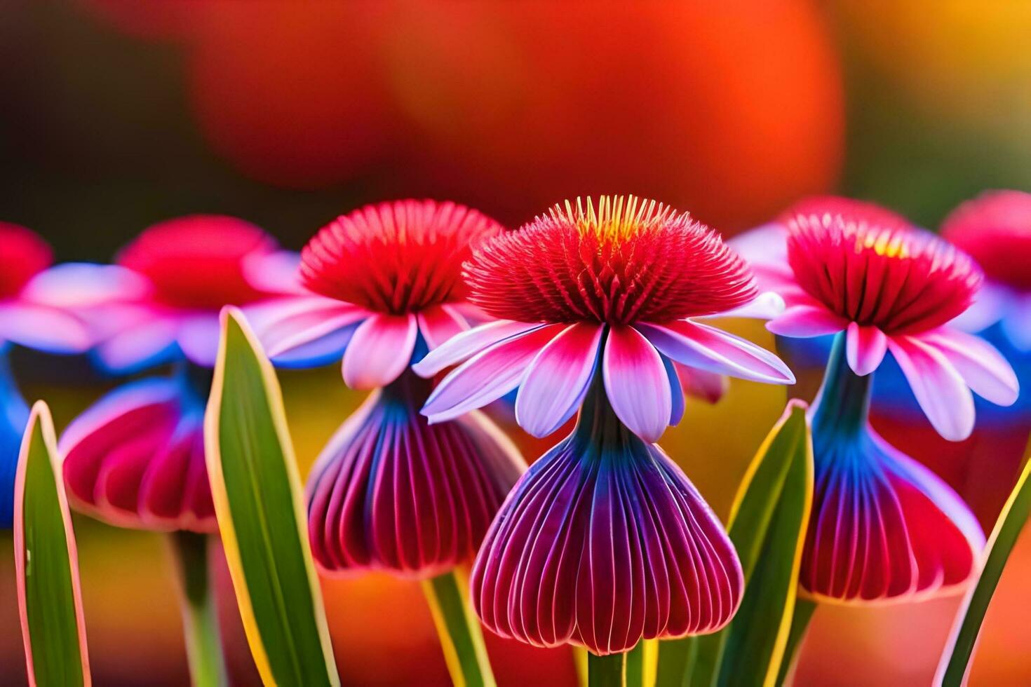 beautiful flowers in the garden. AI-Generated photo