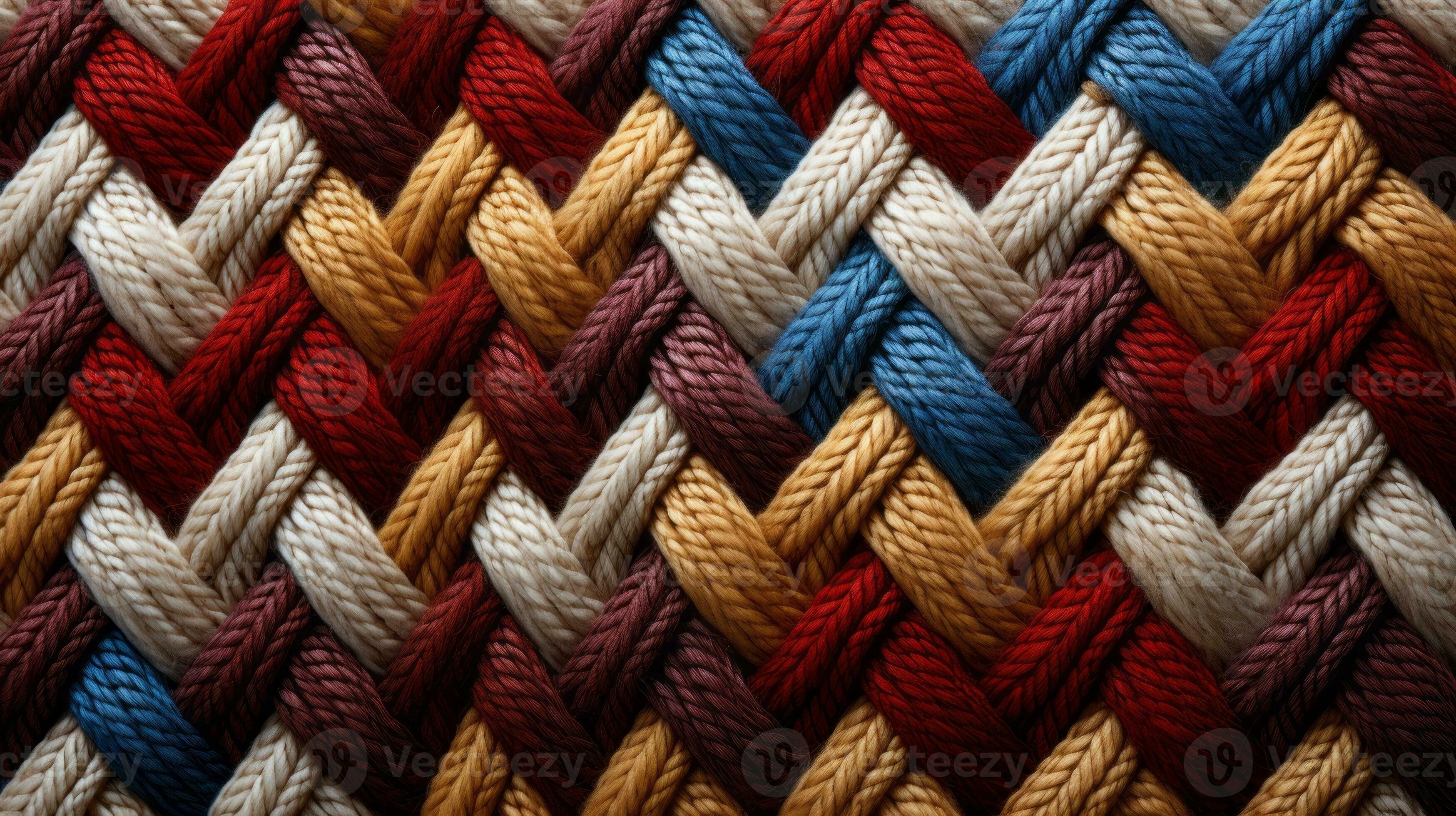 This intricate and vibrant red woven fabric captures the strength and  beauty of intertwined rope fibers, creating a complex and captivating knot,  AI Generative 31573257 Stock Photo at Vecteezy