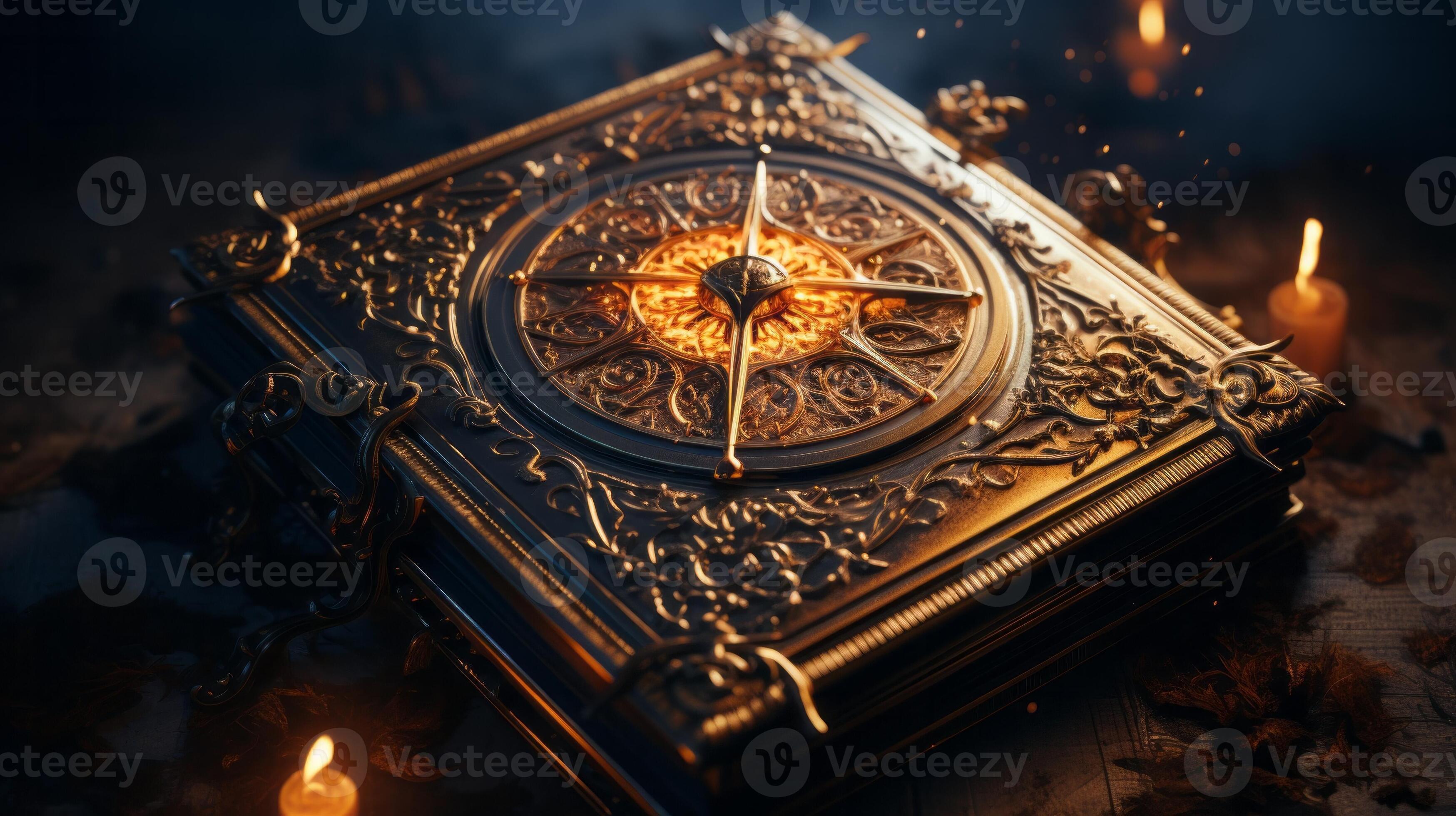 The ticking of a brass clock guides the way through a forgotten world 
