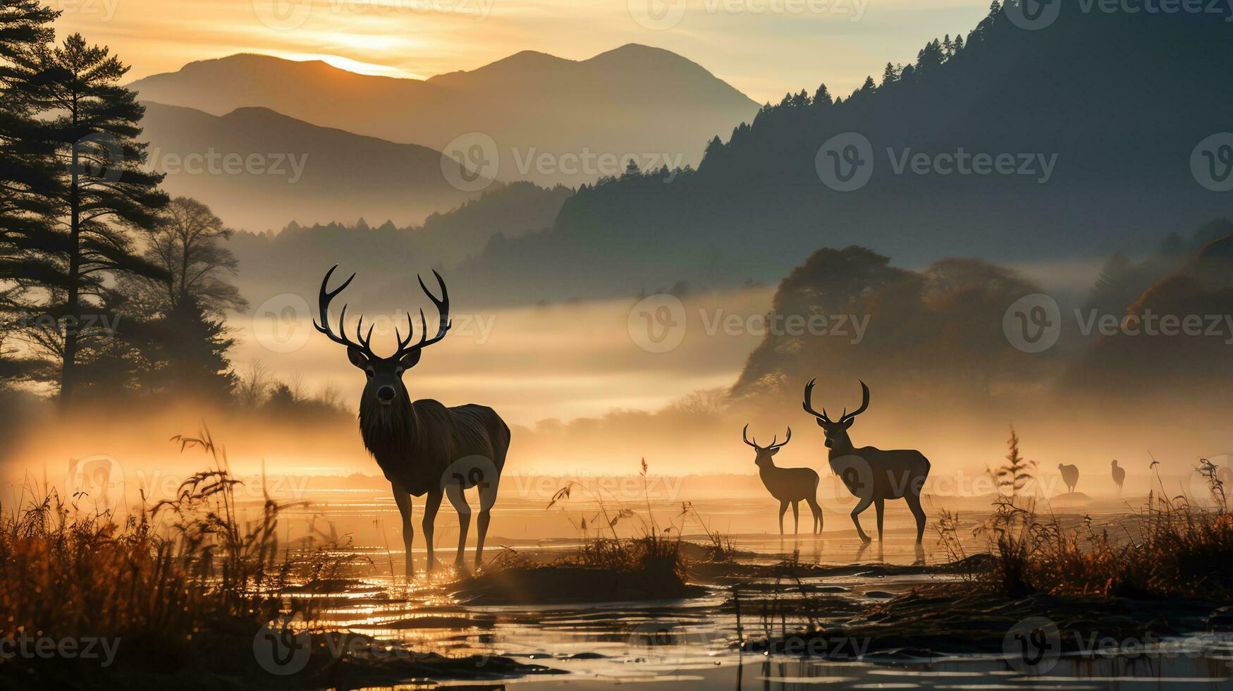 el Desierto paisaje a puesta de sol ai generativo foto